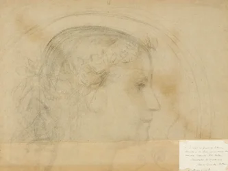 Étude de tête de femme